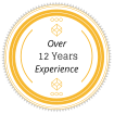 12 Years Experience Over