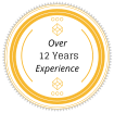 12 Years Experience Over